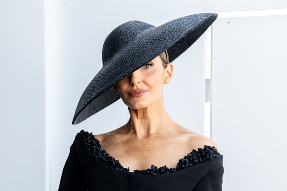 Kate Waterhouse arriving at The Birdcage 