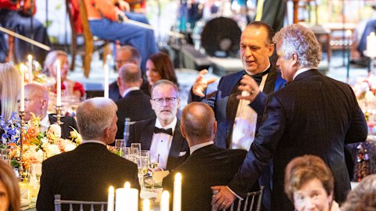 Peter V’landys, CEO of Racing NSW and chairman of the Australian Rugby League Commission, during the dinner.