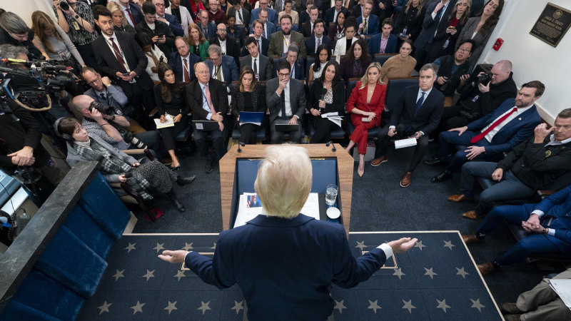 Trump talks so much even his stenographers are struggling to keep up