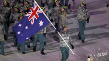 The Australian athletes at the 2018 Winter Olympic games. 