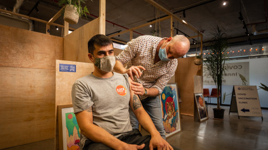 So far vaccinations have been limited to GPs and clinics.