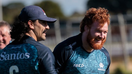 Harry Johnson-Holmes returns to the Waratahs’ starting XV this week.