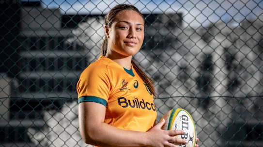 Making hard things look easy: Bienne Terita is off to a flying start in Test rugby.