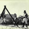 A convict been whipped for stealling *****.
Old Sydney Town at Gosford. August 22, 1976. (Photo by Nigel Scot McNeil/Fairfax Media).