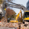 Body search delayed by demolition of Surry Hills fire building