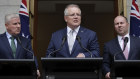 Scott Morrison announces $2 billion for the fire relief effort in Canberra on Monday.