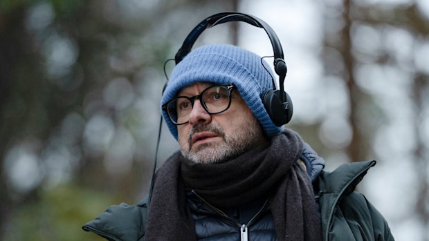 Andrei Zvyagintsev on the set of Minotaur. 