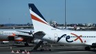 A Regional Express REX plane at Sydney’s domestic airport.