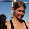 Virginia Venn, Joey Pamment, and Louise Brandon pictured at the outdoor gym at Bondi Beach.