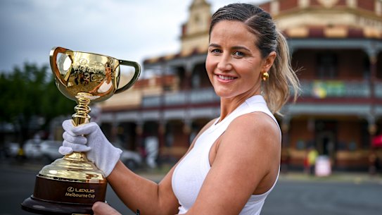 Melbourne Cup carnival ambassador Michelle Payne.