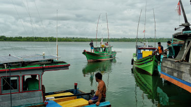 Way of life: fishermen in the Natuna Islands.