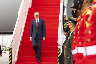 Perdana Menteri Australia Anthony Albanese tiba di Jakarta.