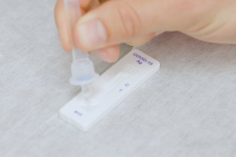 The CareStart COVID-19 Antigen rapid test is one of the products approved for use in Australia. 