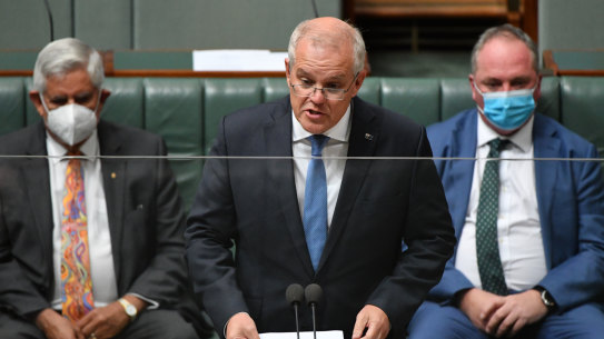 Prime Minister Scott Morrison on the anniversary of the 2008 apology to Indigenous Australians.