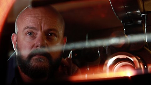 Rob Murphy in the documentary Splice Here: A Projection Odyssey 