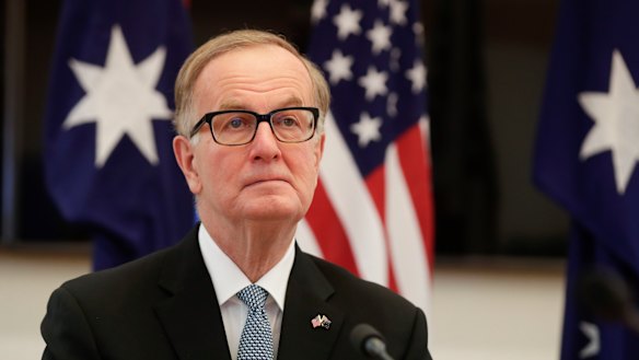 The US ambassador to Australia, Arthur Culvahouse jnr, said some trading relationships came with "hidden costs". 