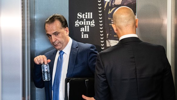 ARLC chairman Peter V'landys and National Rugby League chief executive Todd Greenberg.