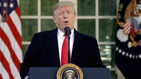 US President Donald Trump announced he would re-open the government for three weeks to begin negotiations on border security.