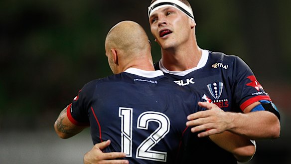 Good Luke: Rebels forward Jones again displayed his Wallaby credentials against the Lions.