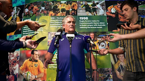 Making waves: Scott Johnson's aggressive recruitment drive is raising hackles among some of Australia's Test rugby rivals.