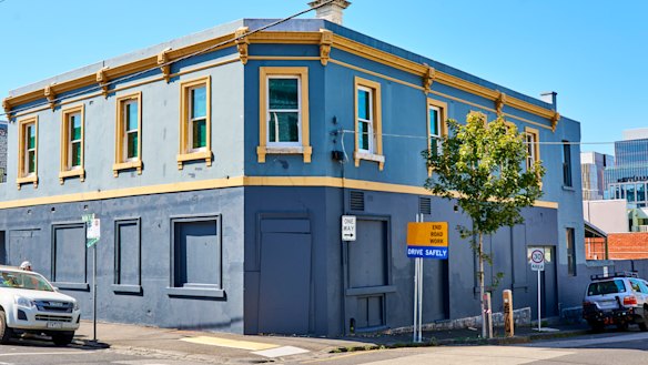 The old British Crown Hotel at 14-18 Smith Street, Collingwood.