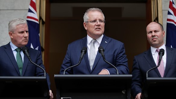 Scott Morrison announces $2 billion for the fire relief effort in Canberra on Monday.