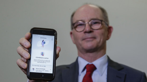 Deputy Chief Medical Officer Professor Paul Kelly helped to launch the COVIDSafe app.