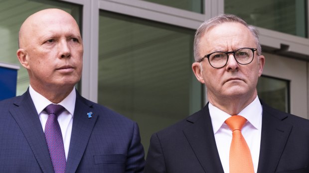 Leader of the Opposition Peter Dutton and Prime Minister Anthony Albanese.