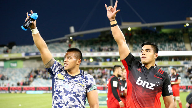 Allan and Mike Alaalatoa will go head to head at scrum time on Saturday.