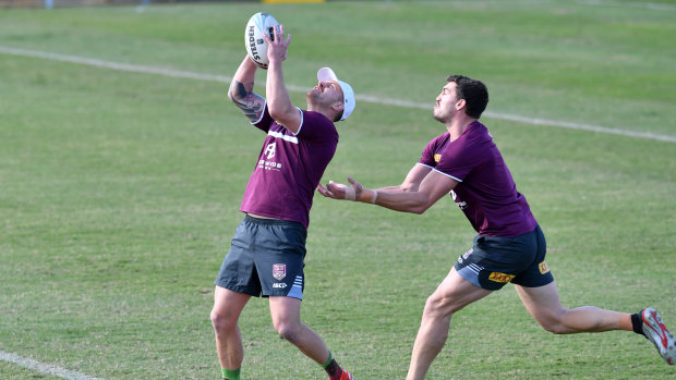 Cameron Munster (left) and Corey Oates have built up a sporting rivalry that goes back to their schoolboy cricket days.