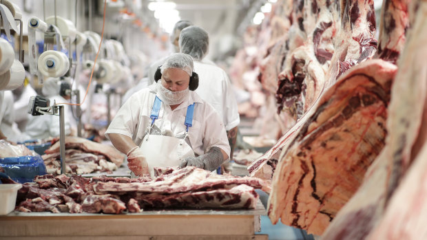 China has suspended imports from four Australian beef processors. 