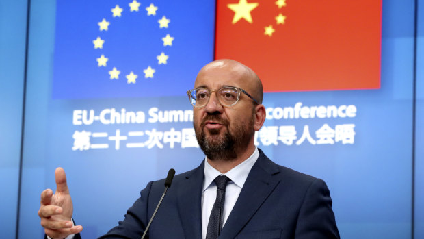 European Council President Charles Michel says concerns were reiterated over China’s treatment of minorities in Xinjiang and Tibet, and the treatment of human rights defenders and journalists.