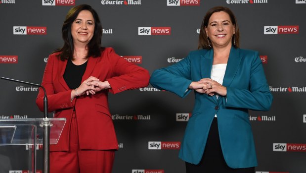 Red v Blue: the leaders face off in the first of two debates in three days as the campaign hits the final stretch.