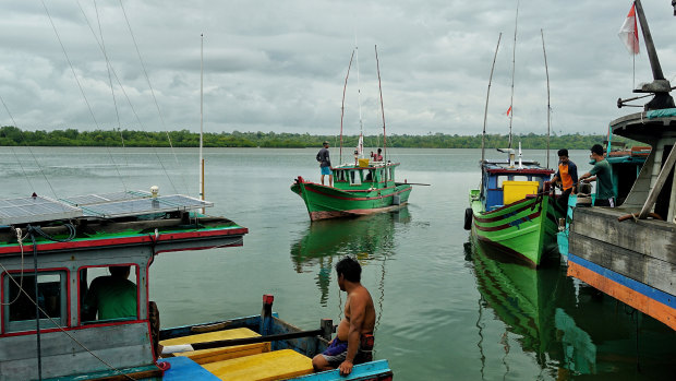 Way of life: fishermen in the Natuna Islands.