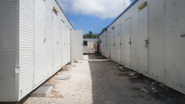 Inside the refugee settlements on Nauru in September 2017.