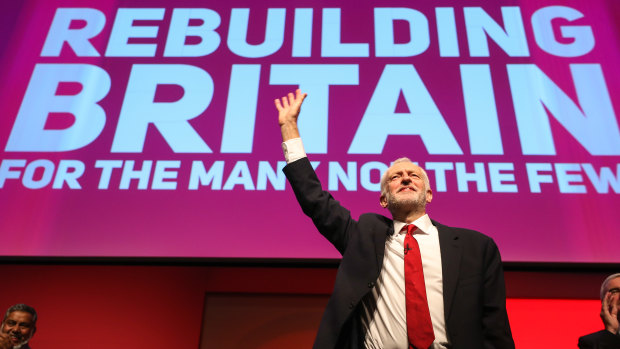Corbyn made a pitch to voters in a rapturously received speech.