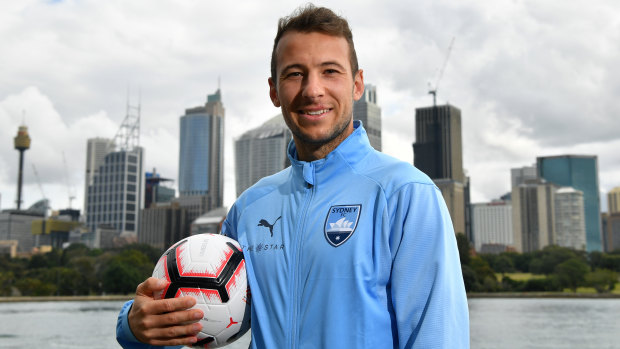 On fire: Adam Le Fondre hasn't taken long to find his groove with Sydney FC.