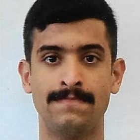 An undated photo provided by the FBI of the shooter, Mohammed al-Shamrani. 