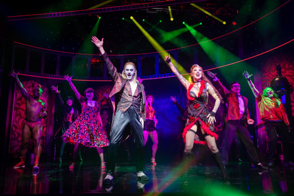 Full-blooded Rocky Horror: Henry Rollo as Riff Raff (left) and Stellar Perry as Magenta (right).