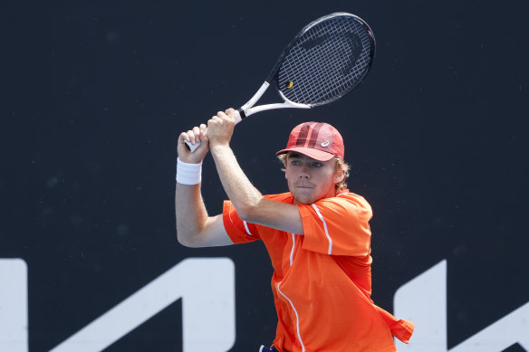 Hayden Jones believes he can win the Australian Open boys’ singles title.