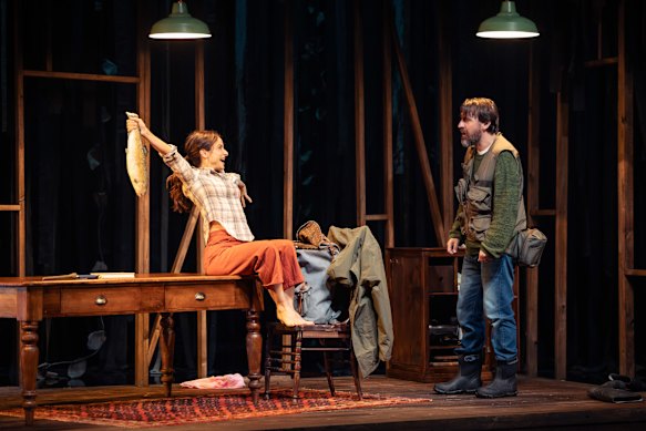 Something fishy: The Other Woman (Andrea Demetriades) and The Man (Ewen Leslie). 