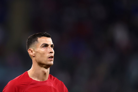 Cristiano Ronaldo during the FIFA World Cup Qatar 2022 Group H match between Portugal and Ghana in November 2022.