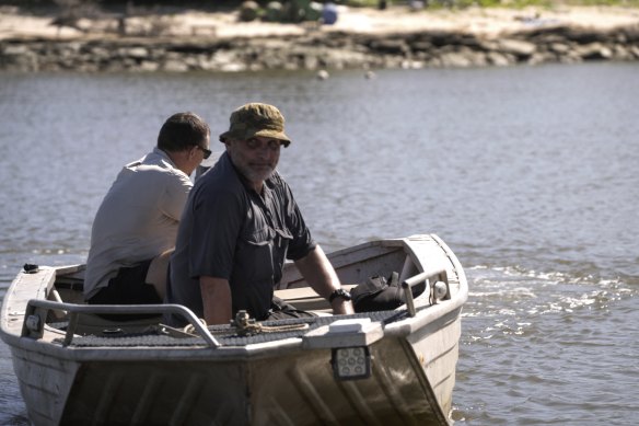 Journalist Michael Ware in the Gulf of Carpentaria, where some locals were hostile about the documentary being filmed.  