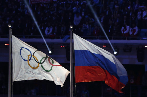 Russia has been banned from the Olympics for its invasion of the Ukraine.