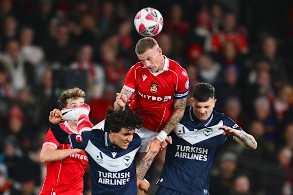 James McClean in action against Melbourne Victory.