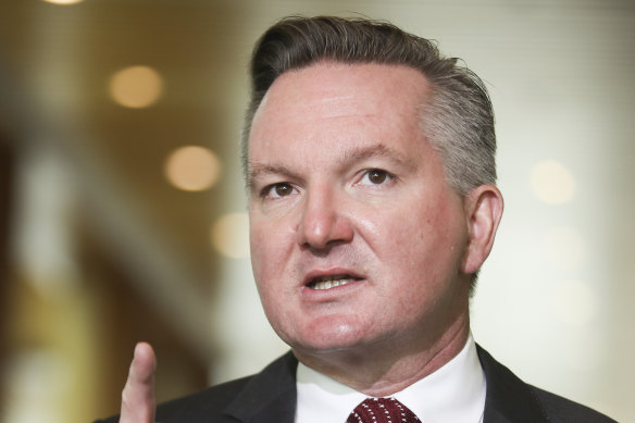 Labor’s new climate spokesman Chris Bowen in parliament last year.