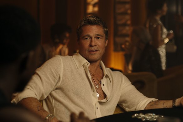 After his career was cut short, Sonny (Brad Pitt) supported himself as a cab driver and gambler.  