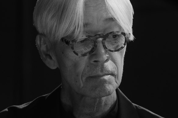 Ryuichi Sakamoto in a scene from Opus (2023).