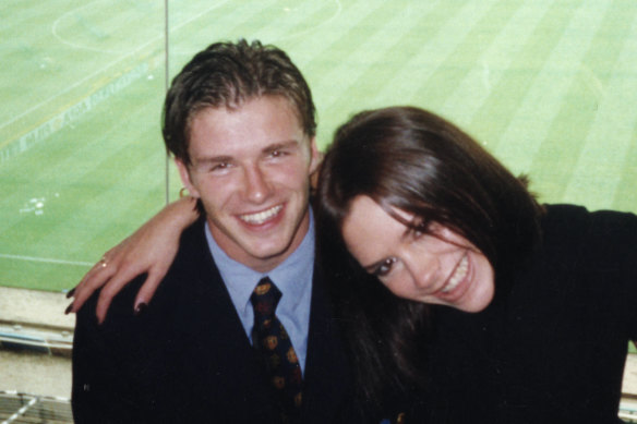Posh and Becks, at the height of Spice Girls mania.