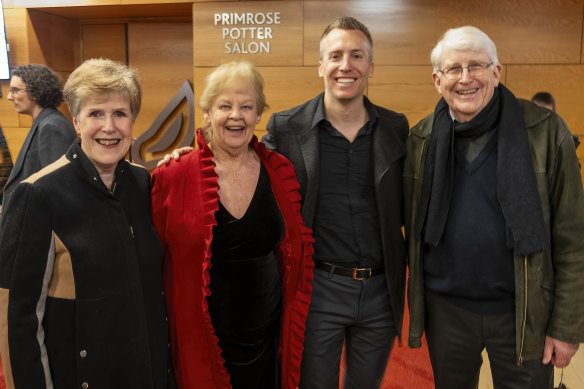 From left: Leigh Hay (co-librettist), Prof Jennifer Graves (originator and co-librettist), Nicholas Buc (composer), and Peter Bandy (conductor, coral director of Heidelberg Coral Society).